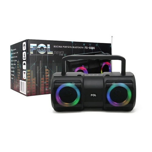 Bluetooth speaker boombox rgb - speaker,