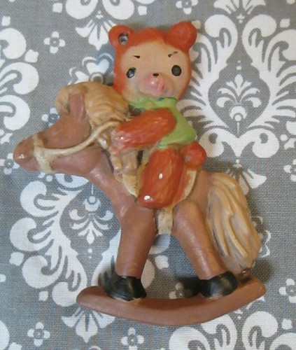 Vintage teddy bear riding - bear,