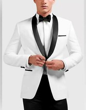 Hommes Noir et Blanc Costumes