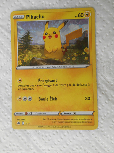 Carte pokémon holo pikachu - pokémon,