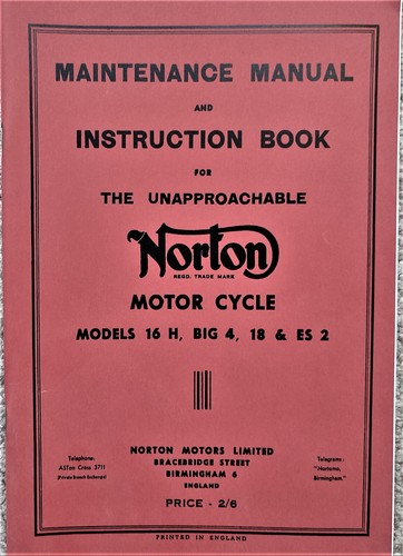 Manuel entretien norton - manuel,