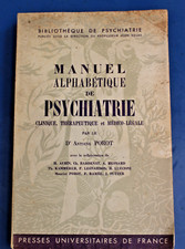 Manuel alphabétique de psychiatrie par le Docteur Antoine POROT