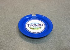 RAMASSE-MONNAIE SOUCOUPE BLEUE PVC BOISSON EAU MINERALE DES ALPES THONON RARE