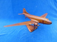 SUPERBE ! MAQUETTE D'AVION EN BOIS Wood plane model - DOUGLAS DC-3 ?