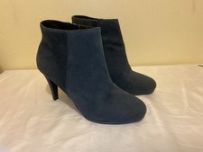 Minelli Blue Suede Heel Ankle