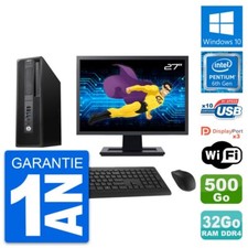 PC HP Z240 SFF Ecran 27" Intel