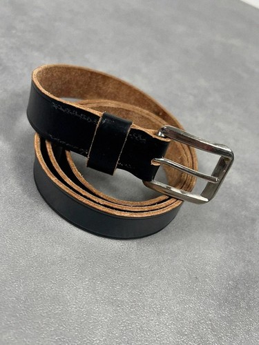 Ceinture cuir noir vintage
