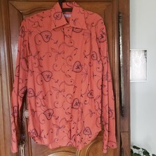 chemise NODUS entièrement brodée T41 ocre