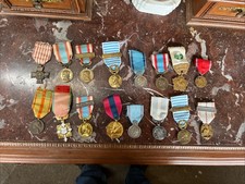 16 Médailles Militaires Croix Combattant Levant Maroc Algérie Verdun Ect