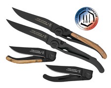 Dozorme - Couteau Pliant Laguiole Liner Lock 11cm Lame Inox Noire - 4913.x