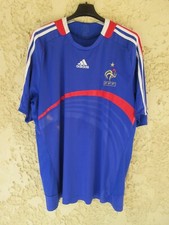 Maillot équipe de FRANCE ADIDAS vintage 2008 shirt football FFF bleu camiseta XL