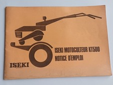 Notice vintage iseki - notice,