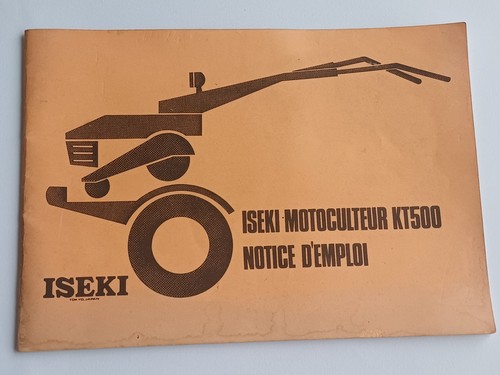 Notice vintage iseki - notice,