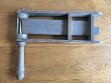 Ancienne Grande Crécelle en Bois avec Inscriptions Début XXème Objet Religieux 