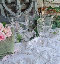 ANCIENS VERRE SUR PIED MOULE SOUFFLE 1900