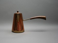 RICHARD ROHAC chocolate pot, Vintage 1950s, Mid Century Modern, Austria brass