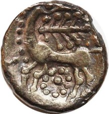 CD0748 Rare Gauloise Leuques Toul Quart Statère Cheval série A Or Gold -100