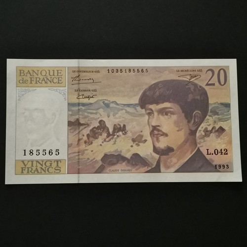 Billet francs debussy - 20,