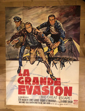 RARE Affiche Originale (1963) du film LA GRANDE EVASION / 120x160 cm / McQueen