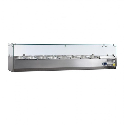 Vitrine inox réfrigérée