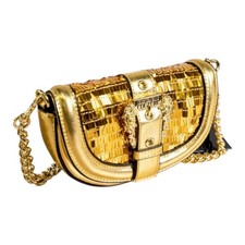 Mini sac femme doré Versace