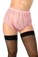 Culotte En PVC Rose Transparent