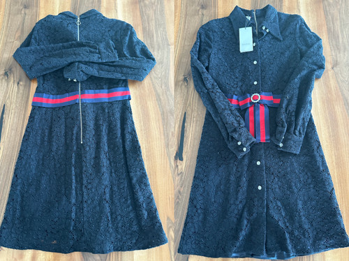Gucci runway belted midi balle - gucci,