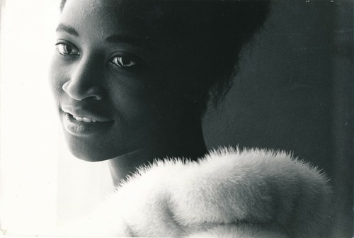 Portrait black woman white - woman,