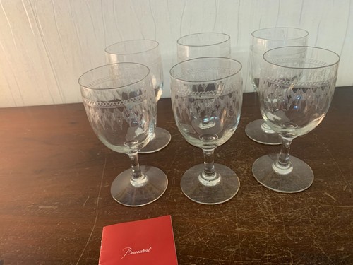 Verres eau gravé - 2, ancien
