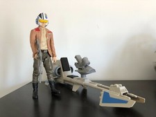 star wars speeder bike 47 cm hasbro figurine poe dameron 28 cm et son arme