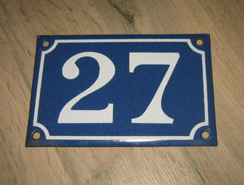 Ancienne plaque rue fonte - de,