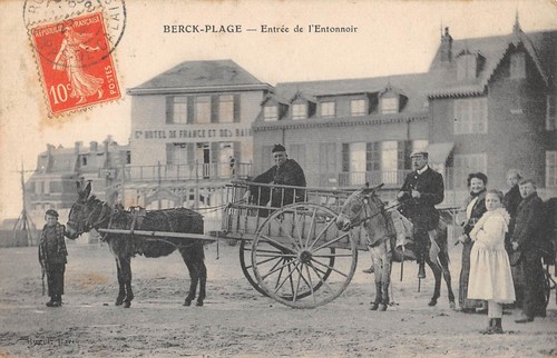Cpa berck plage entree - entree, de