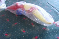 Jouet Ancien en Plastique alligator à roulettes