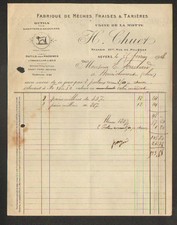 NEVERS (58) OUTILS pour SABOTIERS & pour MACHINES à BOIS "H. CHUET" en 1918