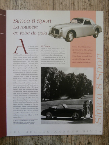 Ancienne brochure simca - brochure, 8