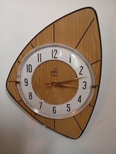 Horloge vintage formica Japy, Années 60. Fonctionne parfaitement. Quartz neuf.