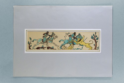 Lithographie ancienne chasse - , ancienne,