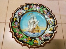 Grand plat 45cm Cerdazur Monaco céramique vintage