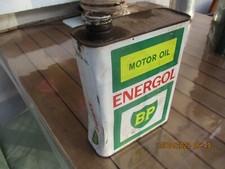 ancien bidon d'huile energol bp