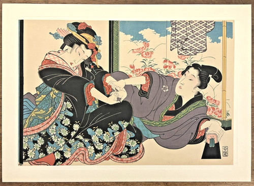 Estampe sur bois japonaise - bois,