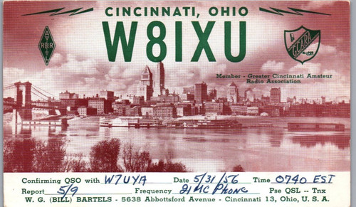 Cincinnati ohio w8ixu amateur - cincinnati,