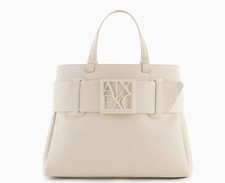Sac À Main Avec Détail Logo ASV AX Armani Exchange XW000285 U1074 Beige