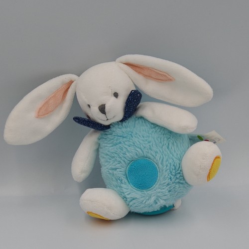 Doudou musical lapin blanc