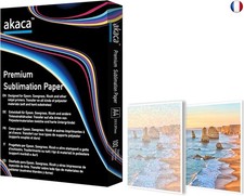 Papier de sublimation A4, 210x297 mm, 100 feuilles, 120 g/m², Papier Transferts 