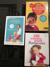 LOT de 3 livres activités eveil pédagogie MONTESSORI