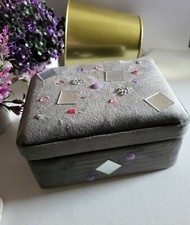 Boîte Bijoux Tissu Velours