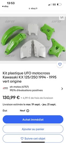 Kit plastique ufo motocross - ufo,