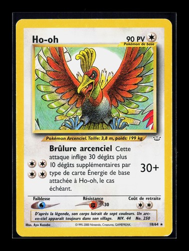 Carte pokémon 18 64 - pokémon, ho-oh