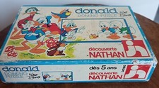 Vintage 1979 NATHAN Jeu DOMINO-PUZZLE Walt Disney DONALD - Picsou etc   C80