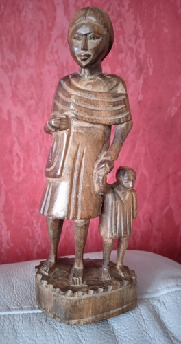 Statuette bois une - bois, femme